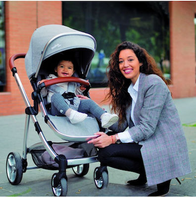 Asalvo New York Adjustable 3 in 1 Baby Stroller Suitable for Newborn Grey 10kg