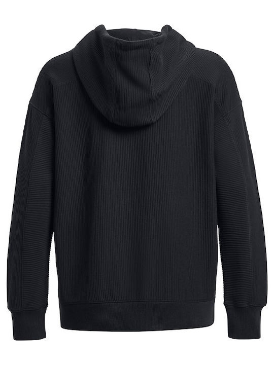 Damen Sweatshirt Kapuzen Black