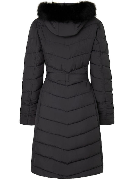 Mera Scurtă Jachetă de femei Puffer Dark Grey