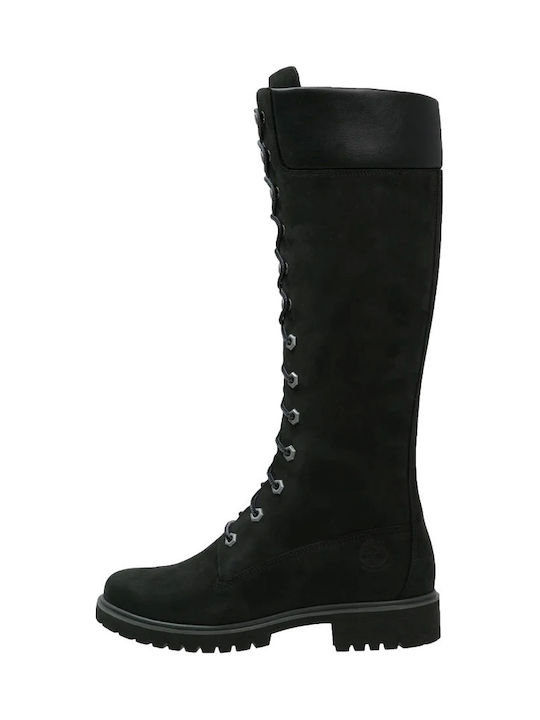 Timberland Leather Women's Boots with Laces Black