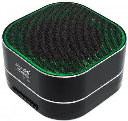 Manhattan Metallic Ηχείο Bluetooth 3W με Ραδιόφωνο και Διάρκεια Μπαταρίας έως 6 ώρες Μαύρο