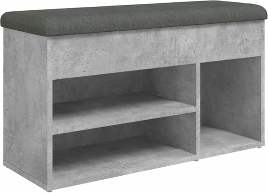 Entry Furniture with Shoe Rack & Bench Gray 82x32x45.5cm