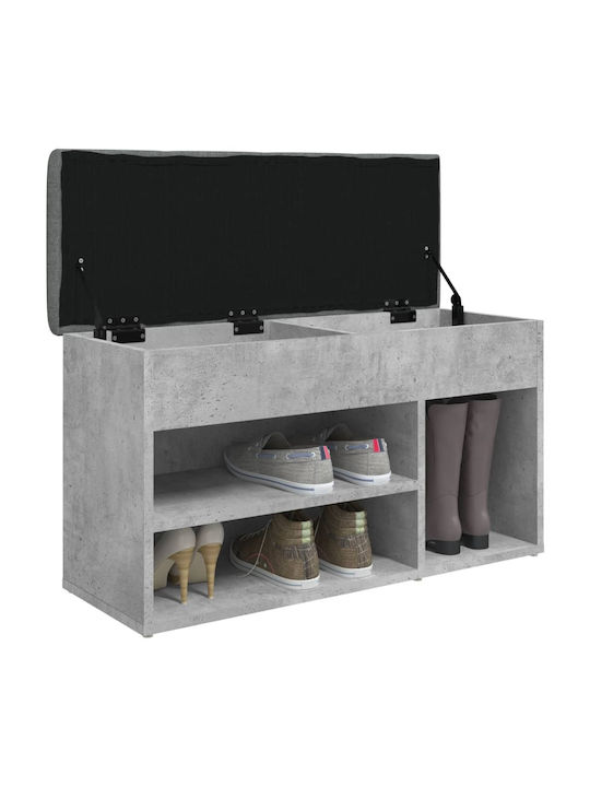 Entry Furniture with Shoe Rack & Bench Gray 82x32x45.5cm