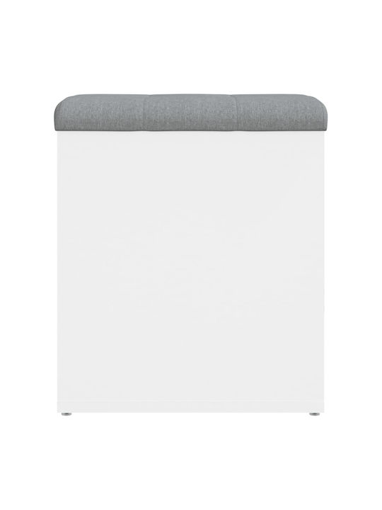 Mobilier de Intrare cu Dulap pentru Pantofi & Bancă Alb 42x42x45cm
