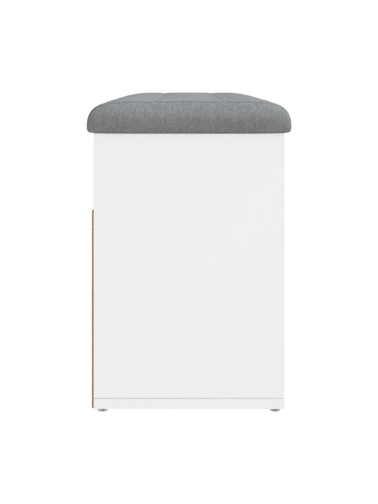 Entry Furniture with Shoe Rack & Bench White 82x32x45.5cm