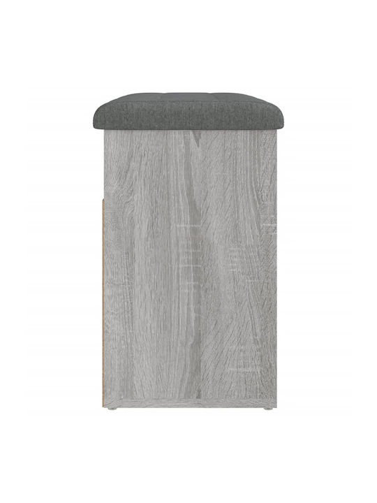 Entry Furniture with Shoe Rack & Bench Sonoma Gray 62x32x50cm