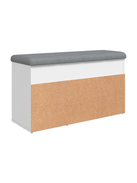 Entry Furniture with Shoe Rack & Bench White 82x32x45.5cm