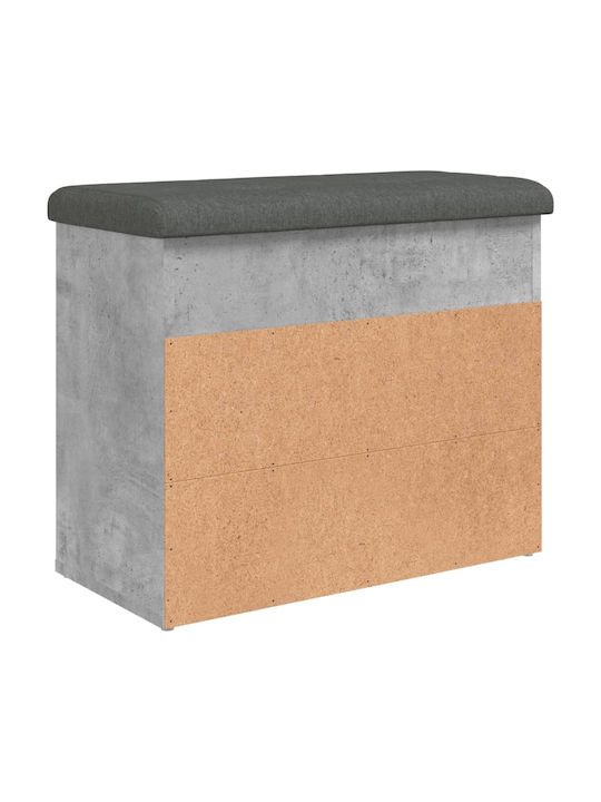 Entry Furniture with Shoe Rack & Bench Gray 62x32x50cm