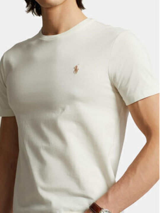 Herrenblusen Kurzarm T-Shirt in Ecru