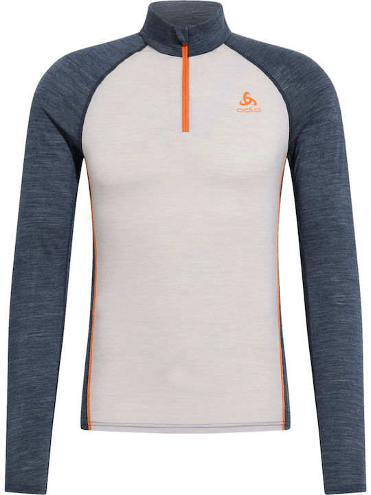 Performance Wool 150 Πουλόβερ Μακρυμάνικο Silver Cloud