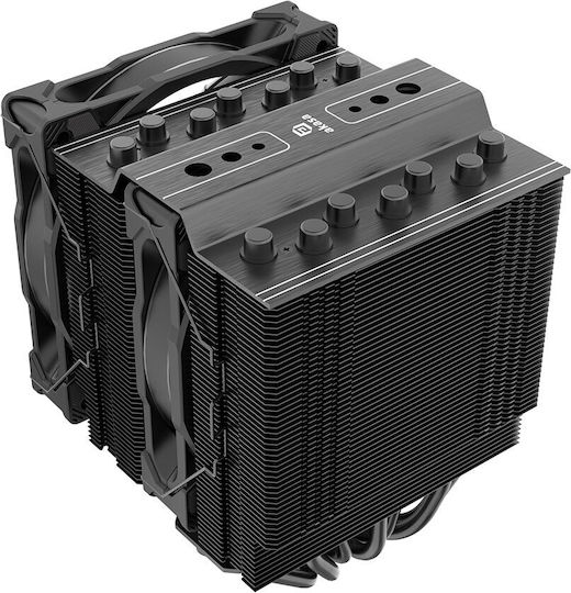 Akasa Soho H7 Dual Ψύκτρα Επεξεργαστή Διπλού Ανεμιστήρα για Socket AM4/AM5/1200/115x/1700 με ARGB Φωτισμό