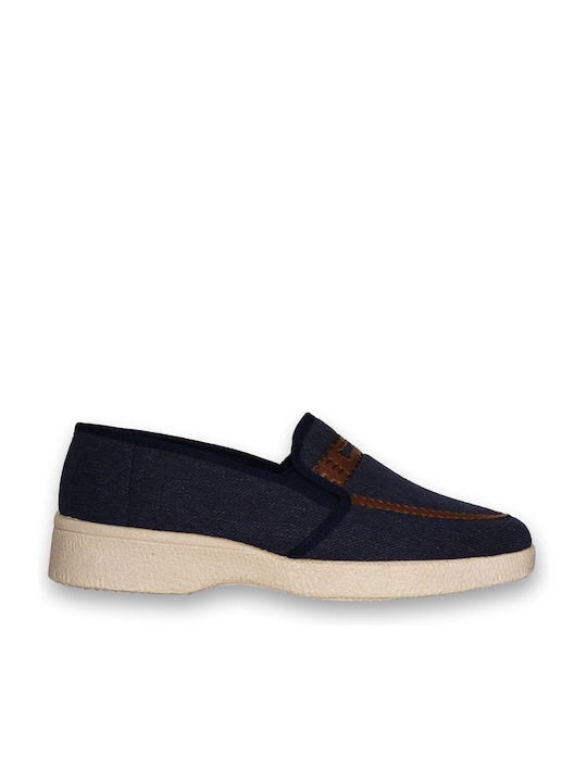 Herren Mokassins in Blau Farbe