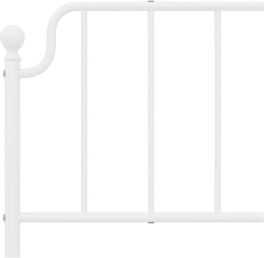 vidaXL Metallic White Bed Headboard 198x102cm