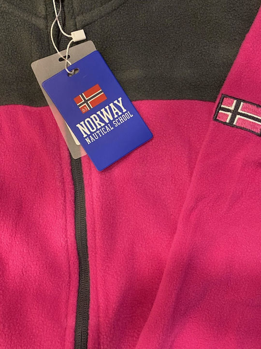 Fleece Damen Jacke in Fuchsie Farbe