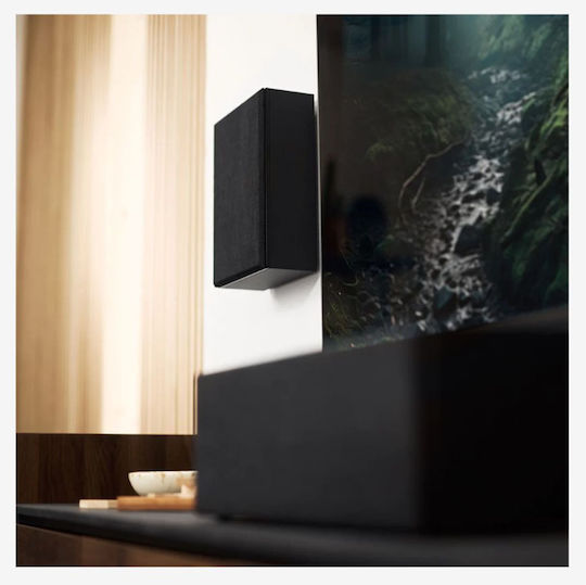 Argon Audio Forus 4 Wall Pair of Hi-Fi Speakers Wall Mounted 2 No of Drivers W21xD10.3xH29cm. Black