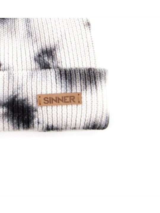 Sinner Beanie Unisex Beanie in Weiß color