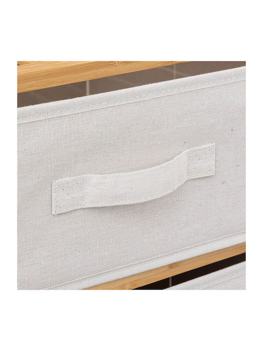 Storage Drawers F-v Tidy Bamboo With 3 Drawers L35xW33xH109.5cm