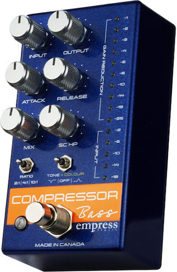 Empress Effects Bass Compressor Blue Pedale Kompressor E-Gitarre und E-Bass