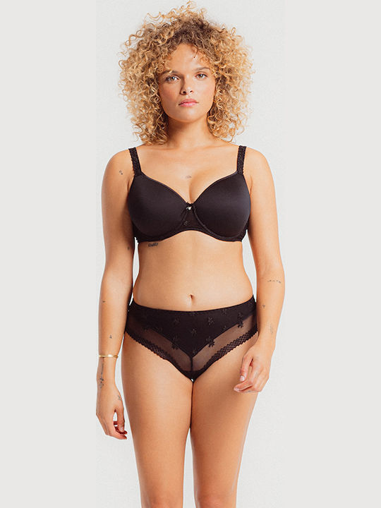 Negru Minimizer Sutien cu Baloane