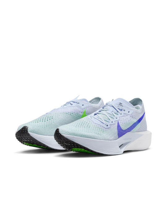 Nike Zoomx Vaporfly Next% 3 Sportschuhe Laufen Football Grey / Green Strike / Light Armory Blue / Racer Blue