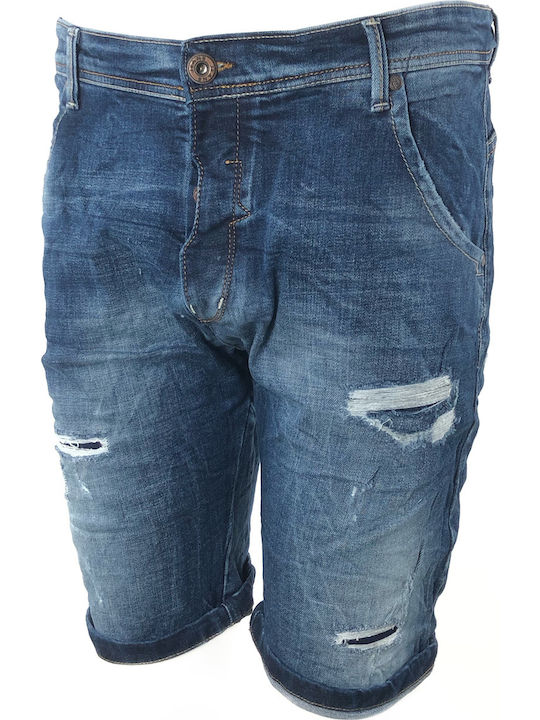 Back2jeans Herrenshorts Jeans Blue