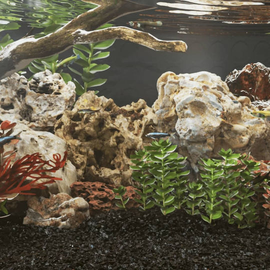 vidaXL Aquarium Dekoration Stein
