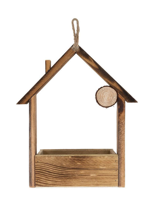 GloboStar Artificial Garden Alsace Κασπώ Ξύλινο Καφέ 18x7.5x27εκ.