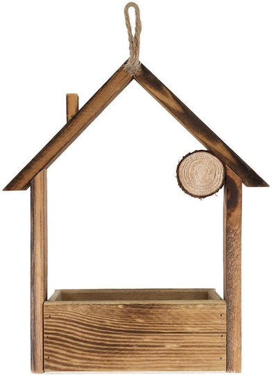 GloboStar Artificial Garden Alsace Ghiveci Lemn Maro 18x7.5x27εκ.