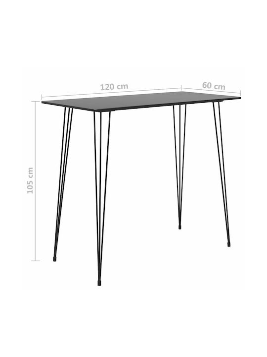Set Bar Exterior 7 Piese Negru