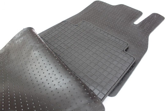 Refref Set of Front and Rear Mats 4pcs Tray Type for Mercedes-Benz B Class 2004-2011 Black