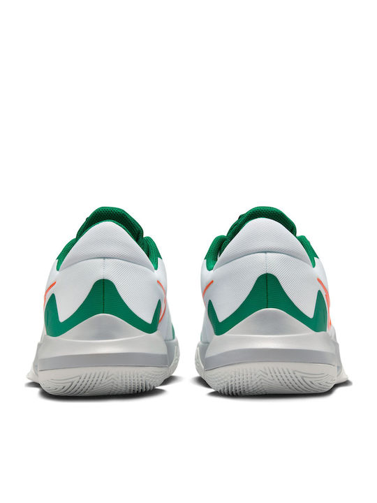 Precision 6 Low Basketball Shoes White / Safety Orange / Malachite / Sundial
