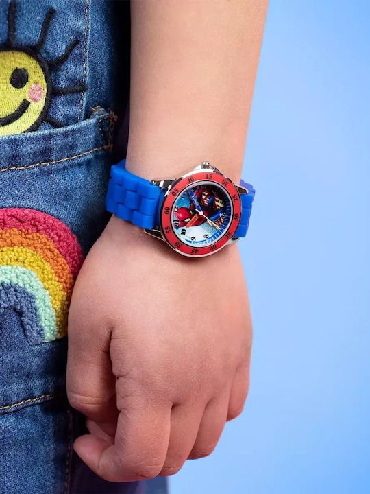 Disney Παιδικό Αναλογικό Ρολόι 32mm Spiderman Μπλε