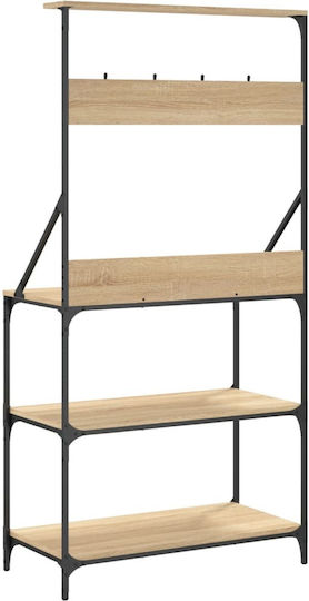 vidaXL Sonoma Ραφιέρα Κουζίνας Μεταλλική Μπλε 84x40.5x170cm