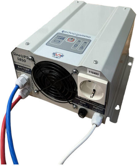 Techno Gamma SineUPS S850 Pure Sine Wave Inverter Power 850W with Nominal Input Voltage 12V 12-S850