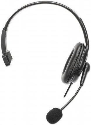 Manhattan Mono USB Headset On Ear Multimedia Ακουστικά με μικρόφωνο και σύνδεση USB-A