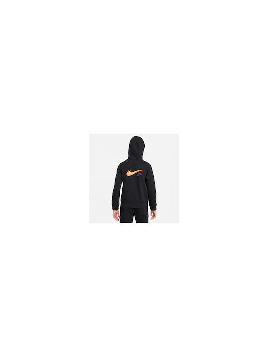 Nike Kinder-Sweatjacke mit Kapuze Schwarz