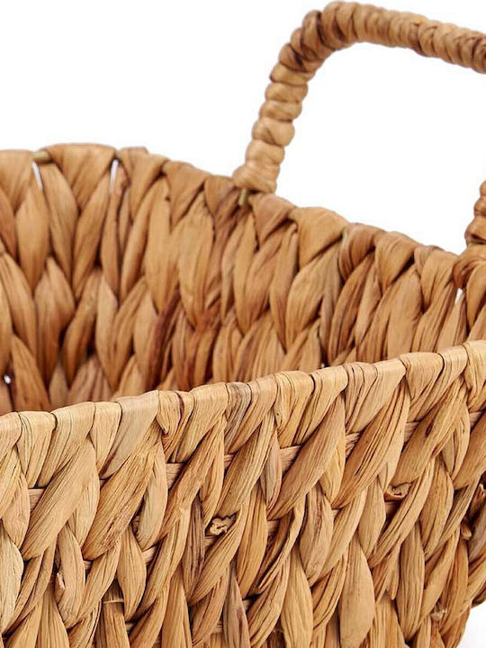 Eichhornia Decorative Basket Wicker with Handles Brown 28.5x16x41.5cm S3610197 Gift Decor