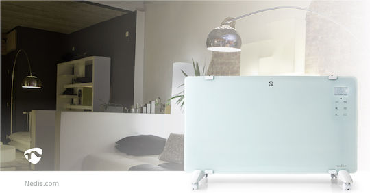 Nedis Конвектор Подов 2000W с Електронен Термостат и WiFi 83x52см Бял
