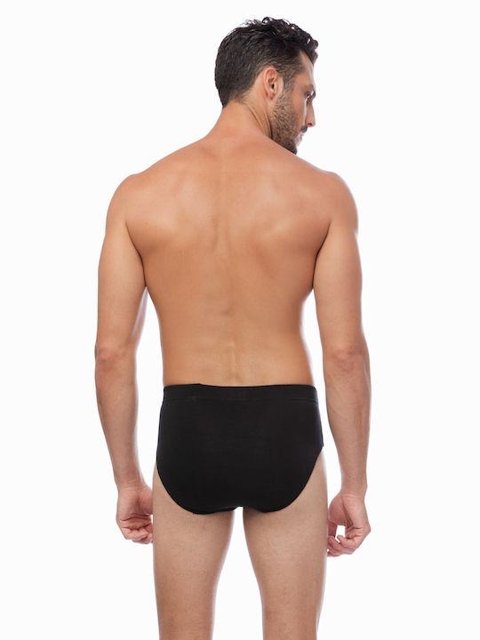 Men's Slips Blue Black with Patterns 2Pack