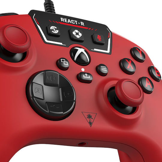 Turtle Beach REACT-R Wired Gamepad for PC / Xbox One / Xbox Series Red