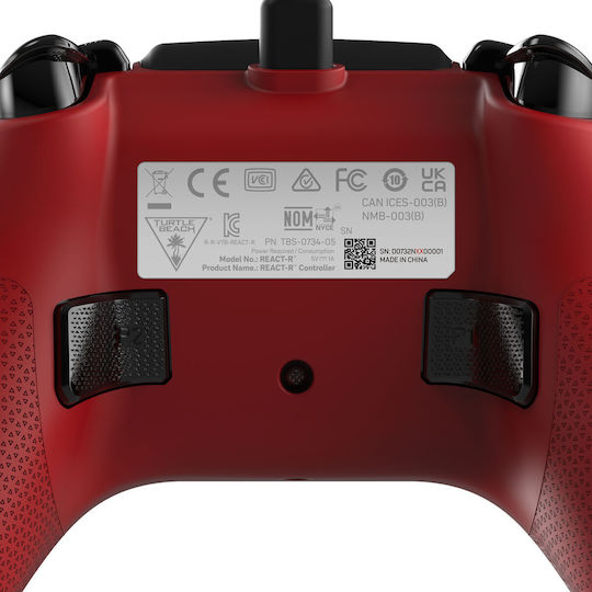 Turtle Beach REACT-R Wired Gamepad for PC / Xbox One / Xbox Series Red
