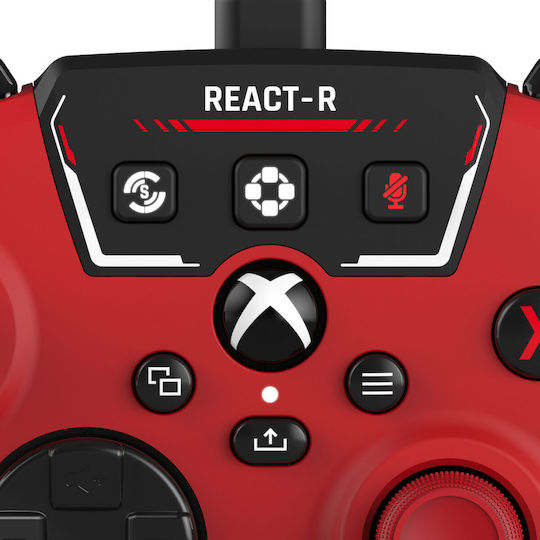 Turtle Beach REACT-R Wired Gamepad for PC / Xbox One / Xbox Series Red