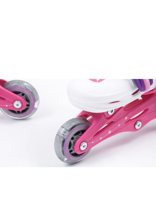 SMJ Sport Sport Combo Inline Rollers Ροζ Παιδικά
