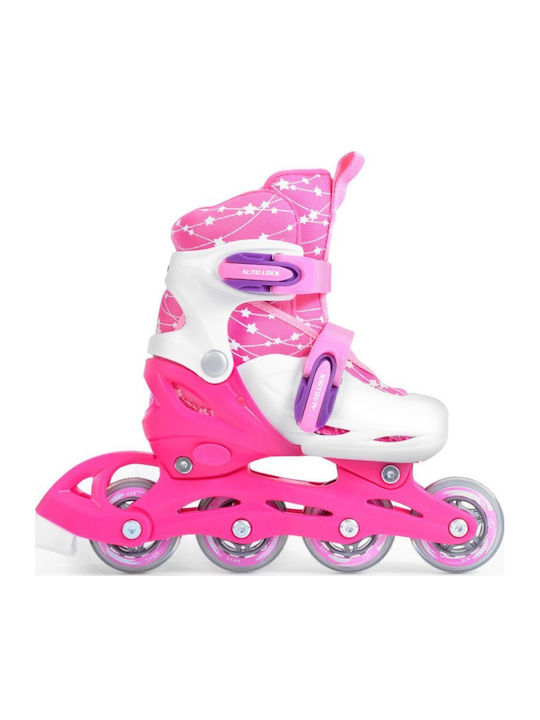 SMJ Sport Sport Combo Inline Rollers Ροζ Παιδικά