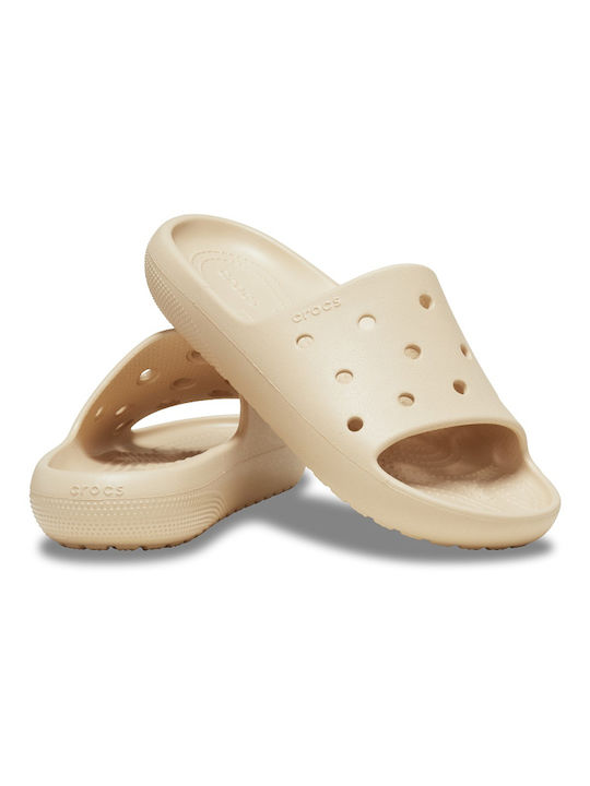 Crocs Classic Slides σε Μπεζ Χρώμα