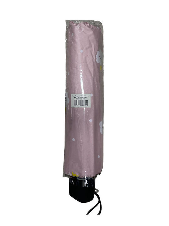 Umbrelă de ploaie Compact Roz