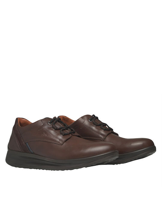 Boxer Men's Leather Casual Shoes Brown