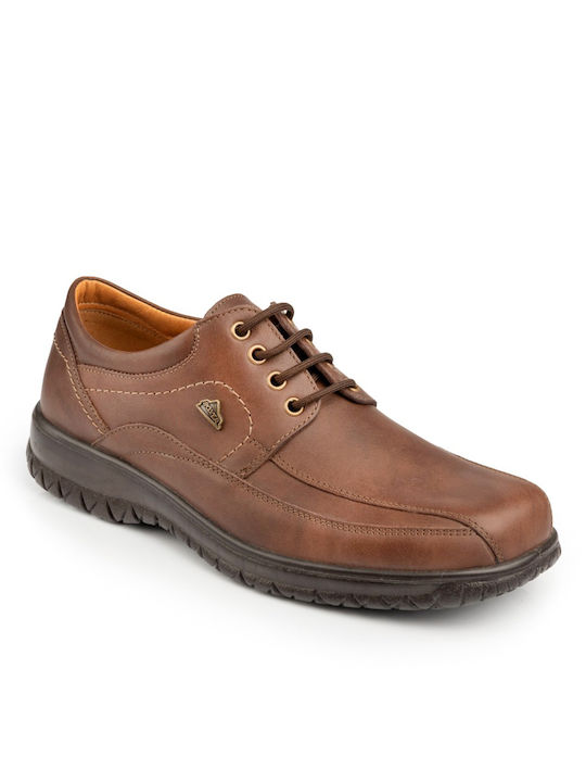 Boxer Men's Leather Casual Shoes Brown