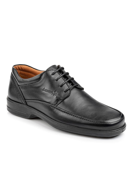 Boxer Men's Leather Casual Shoes Black