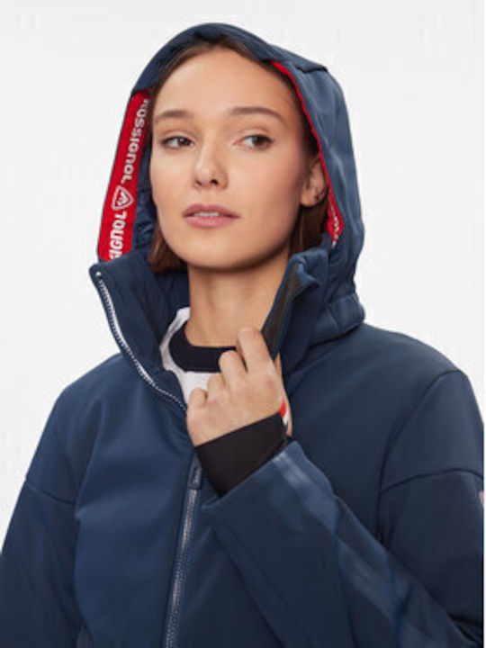 Rossignol RLLWJ15 Γυναικείο Μπουφάν Soft Shell για Σκι & Snowboard Navy Μπλε